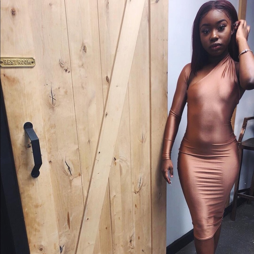 FashionNova The Love I Gave You One Shoulder Dress